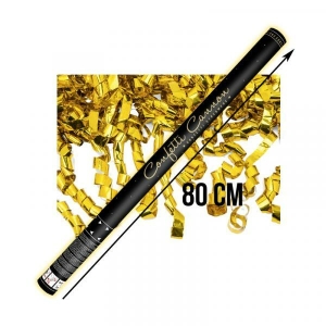 Konfettikanon 80 cm STREAMER Guld
